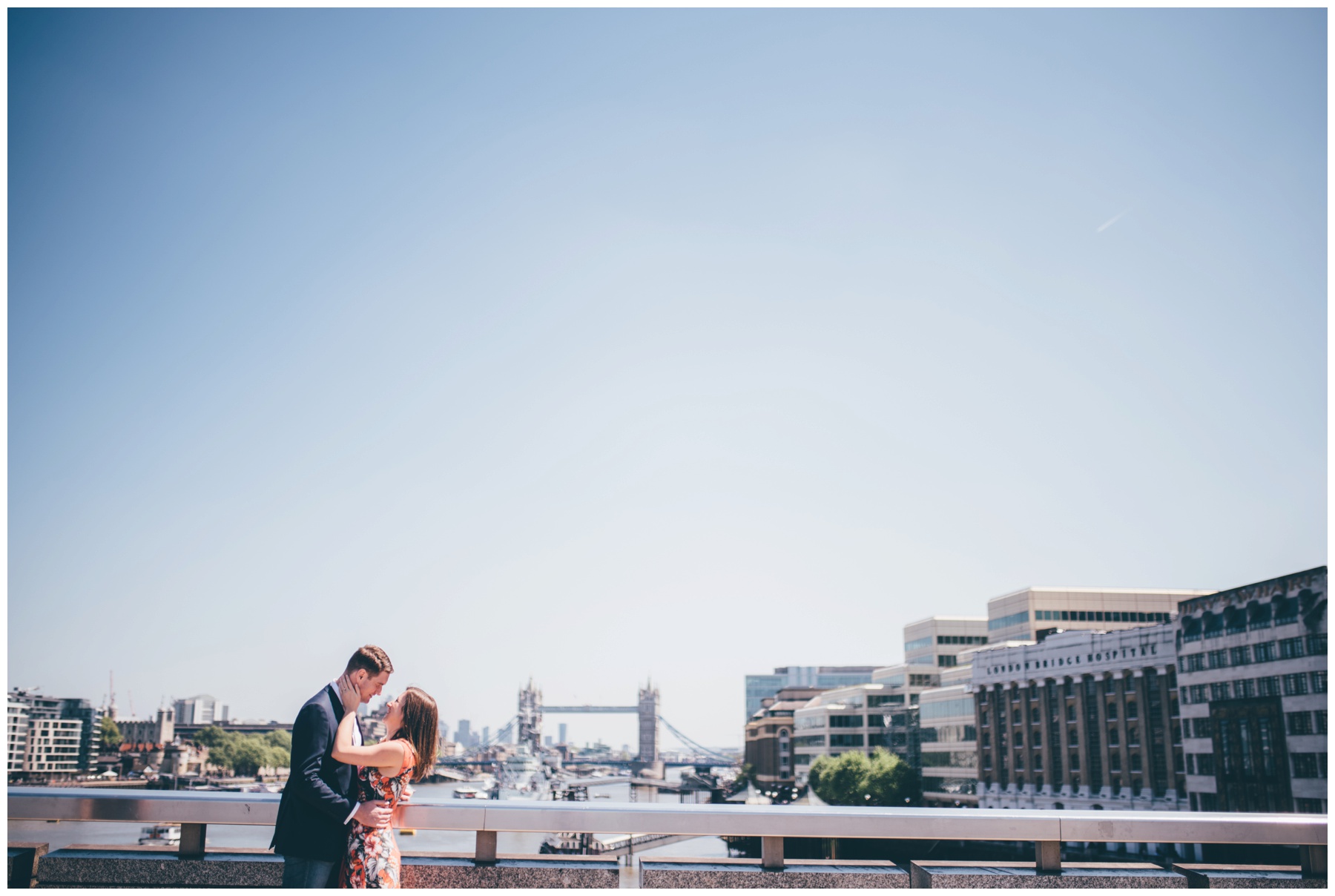 A pre-wedding photoshoot in London City Centre.