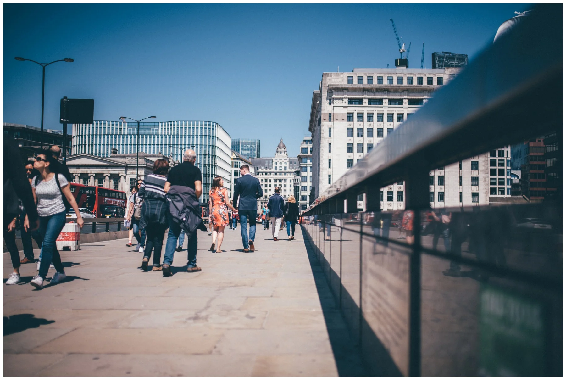 A pre-wedding photoshoot in London City Centre.