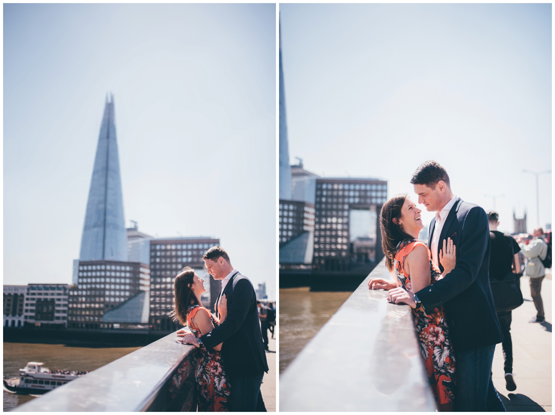 A pre-wedding photoshoot in London City Centre.