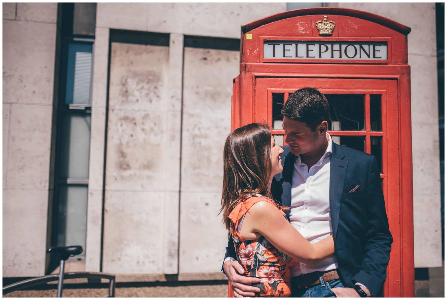 Summer wedding photoshoot near St Paul's Cathedral in London city centre.