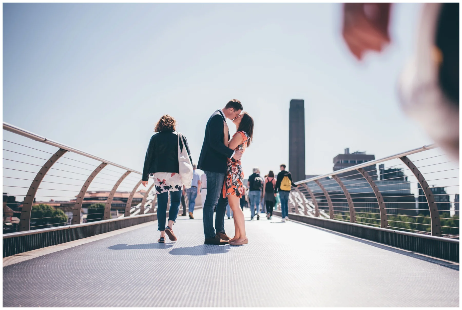 Summer wedding photoshoot in London city centre.