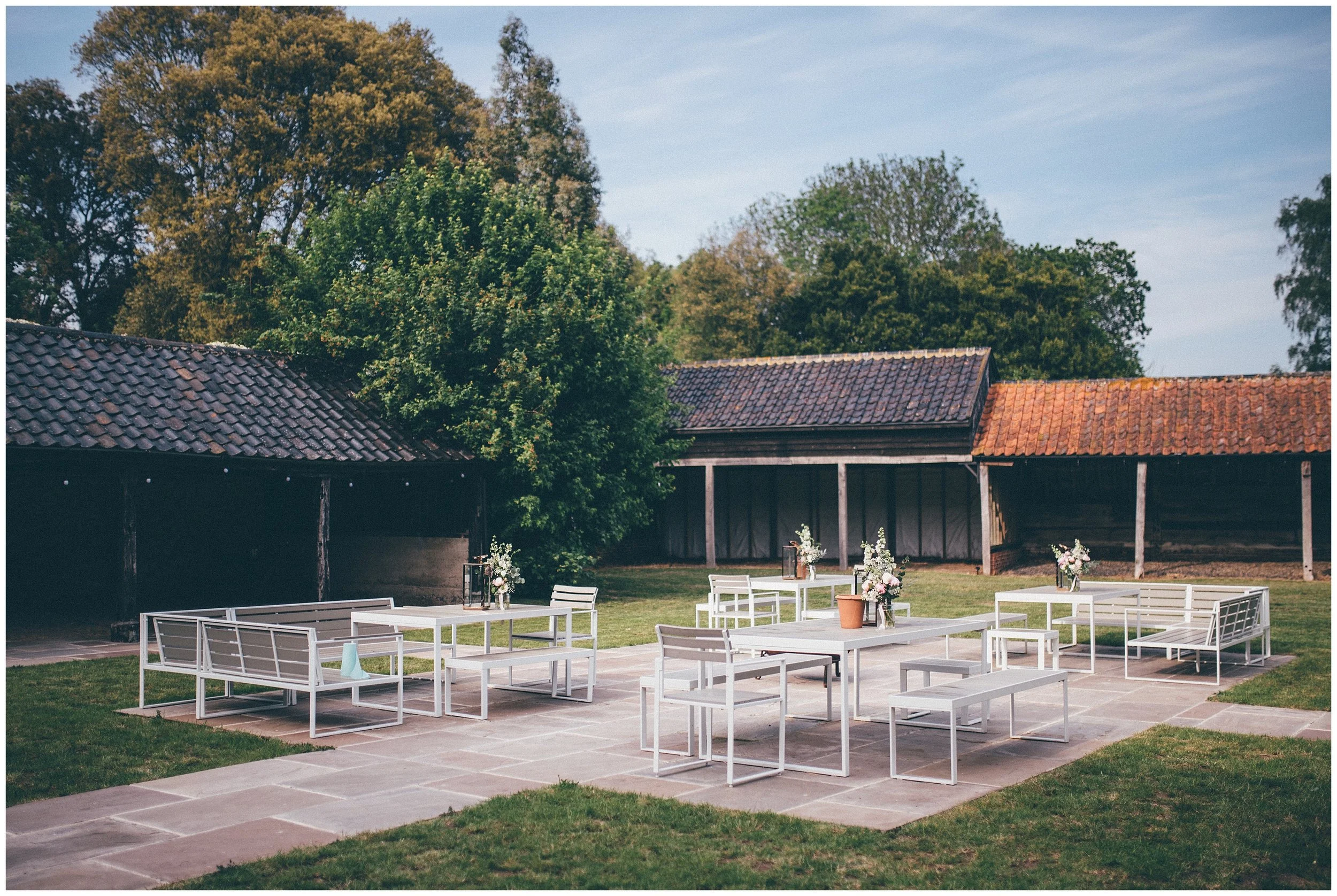 Henham Park wedding barns.