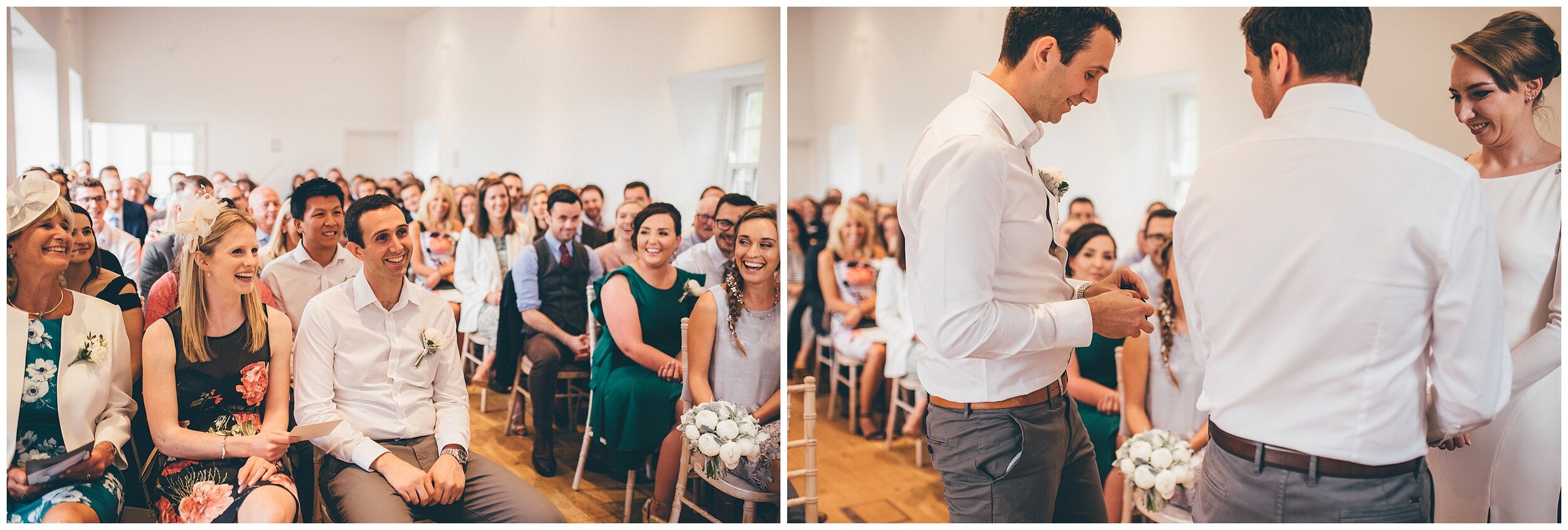 Wedding ceremony at Silverholme Manor at the Graythwaite Estate in the Lake district.