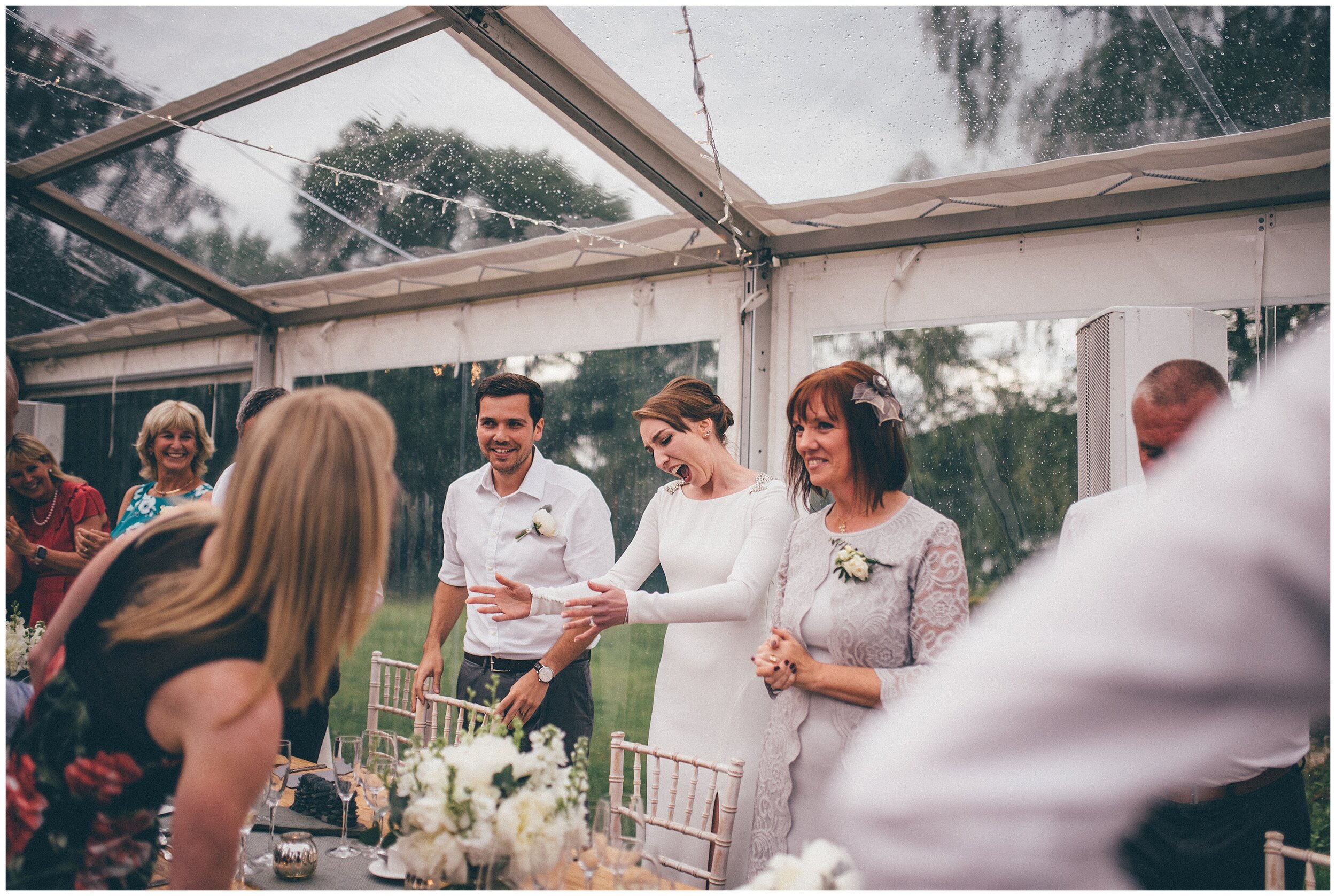 Wedding speeches at Silverholme Manor, Graythwaite Estate.