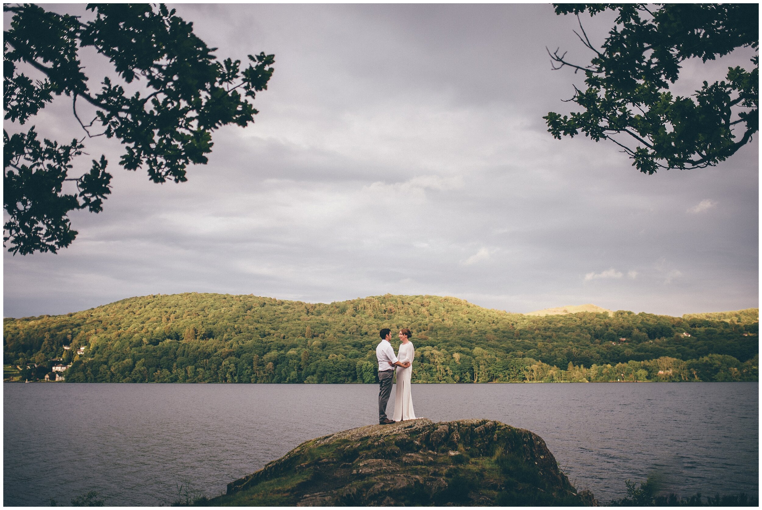 Wedding photography at Grubbins Point in the Lake District.