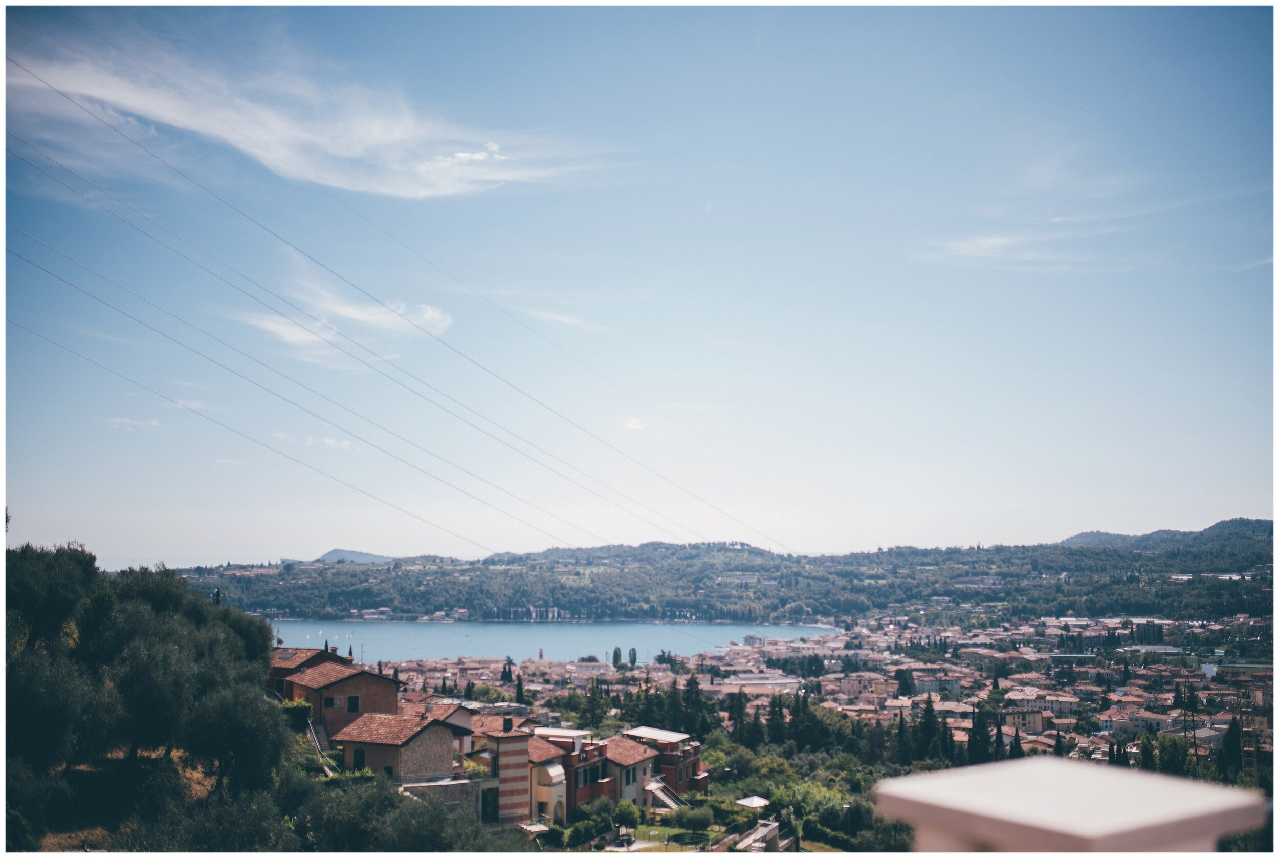 Stunning view of Lake Garda from Villa Bissiniga.