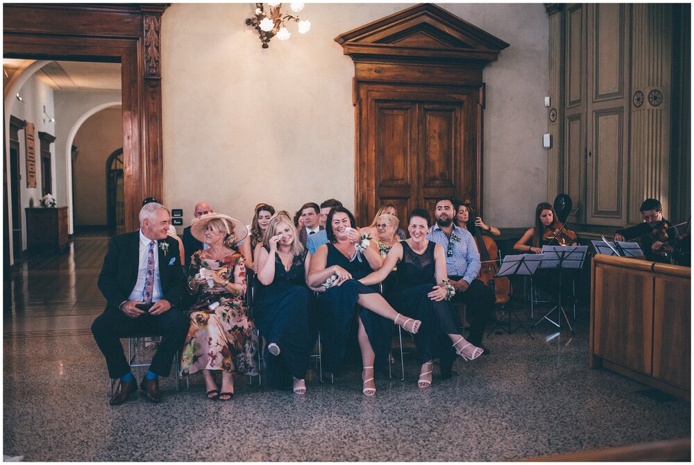 Palazzo della Magnifica Patria di Salo wedding ceremony in Salo, Lake Garda.