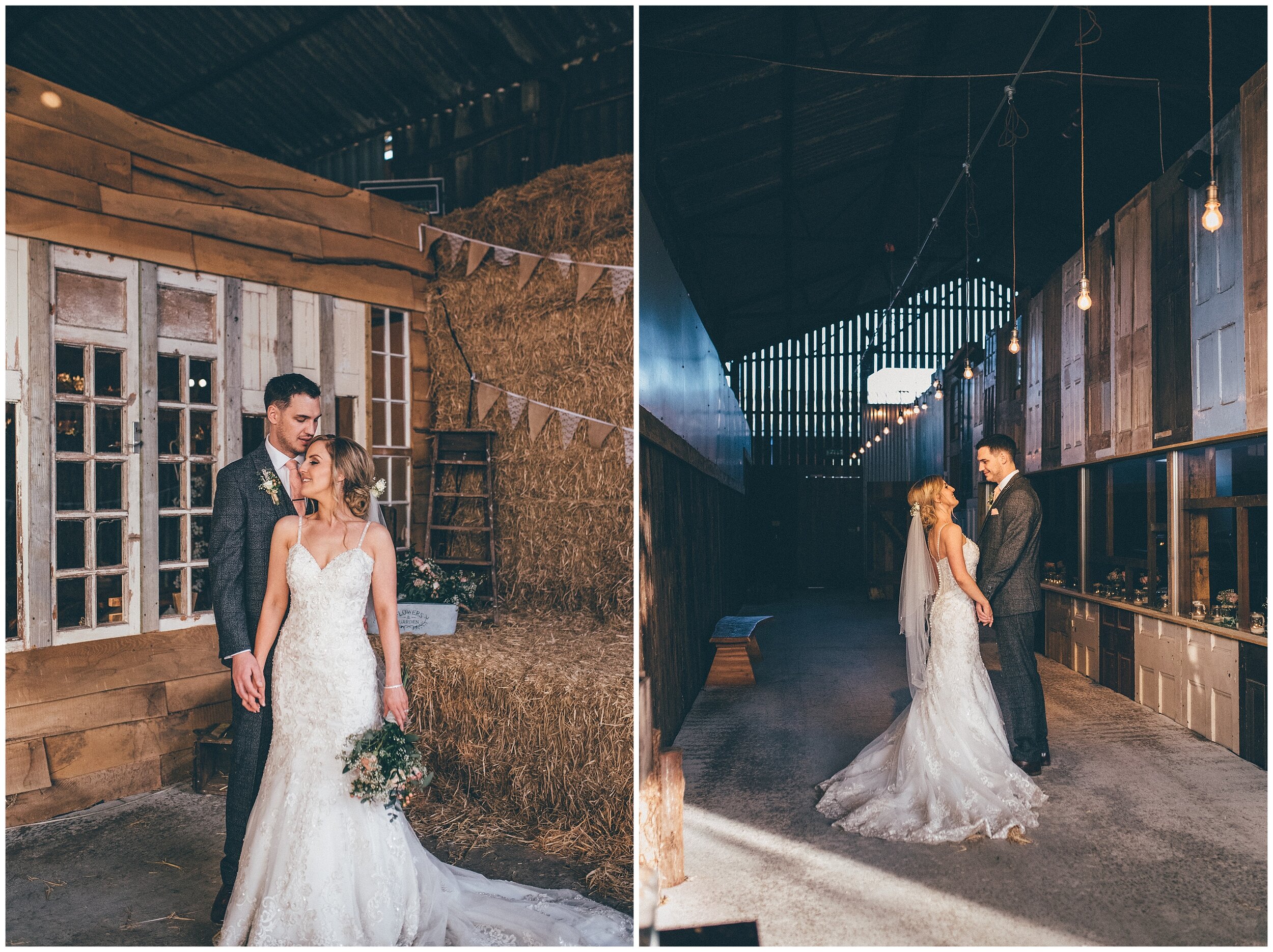 Cheshire wedding photographer documents bride and groom.