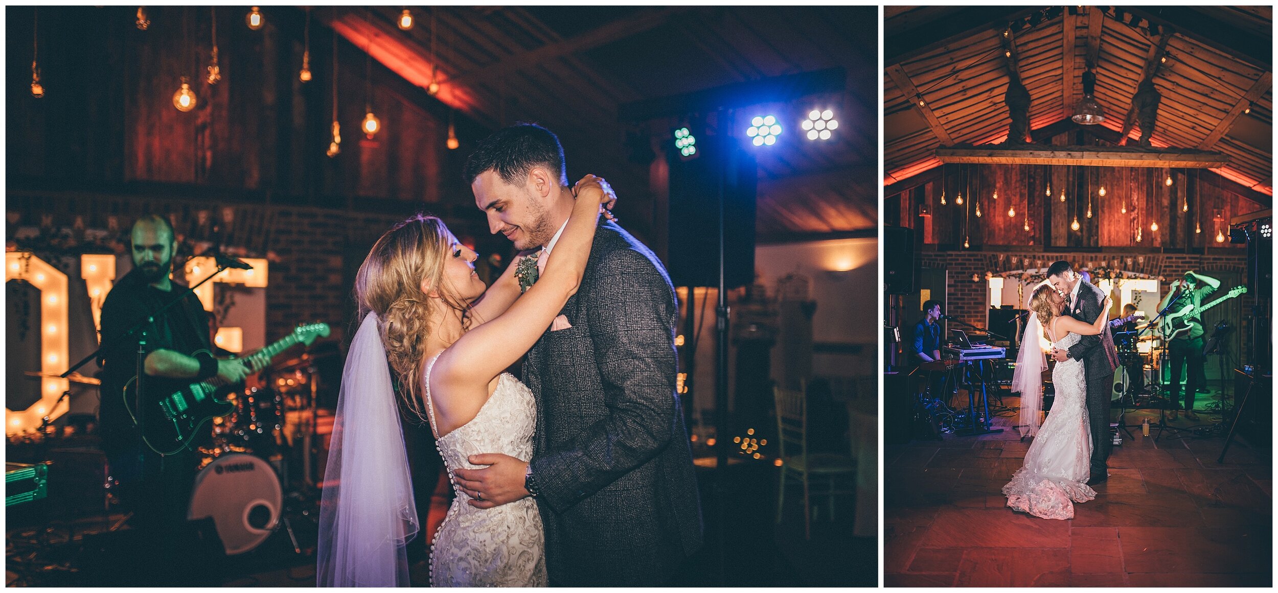 First Dance at Owen House wedding Barn in Mobberly, Cheshire.