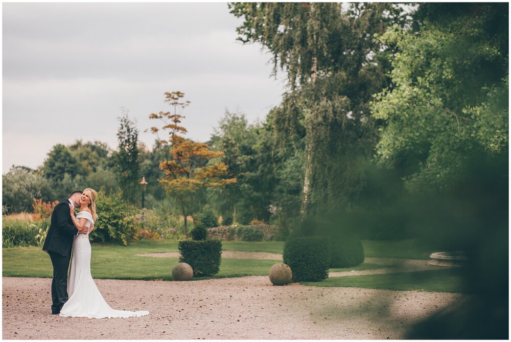 Beautiful bridal portraits by Cheshire wedding photographer, Helen Jane Smiddy Photography at Lemore Manor in Hereford.