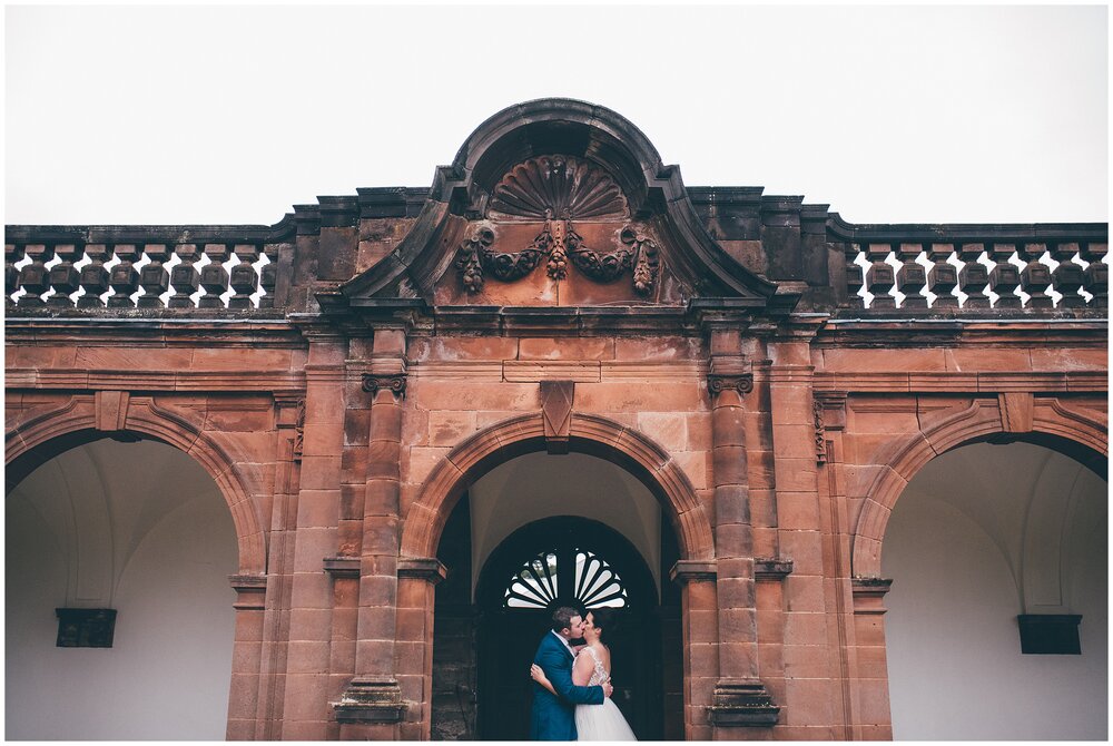 Bride and groom candid photographs at Thornton Manor.