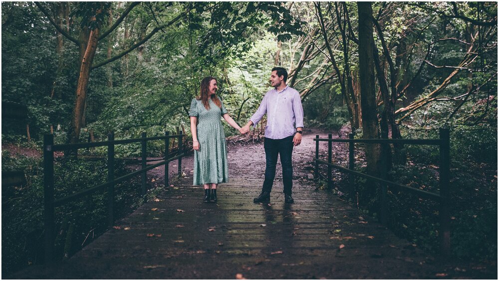 Couple recreate The Notebook rain scene in Cheshire photoshoot.