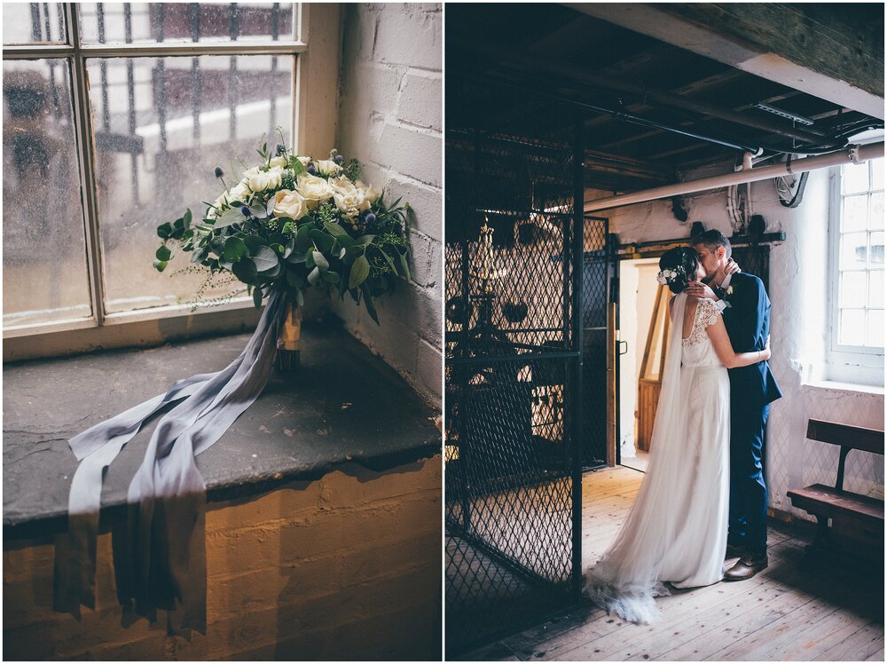 Wedding day details Wedding ceremony at Quarry Bank Mill wedding in Cheshire near to Manchester.