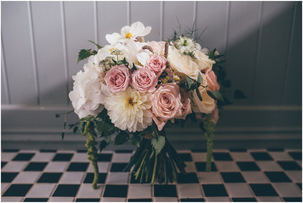 Stunning pastel bridal bouquet.