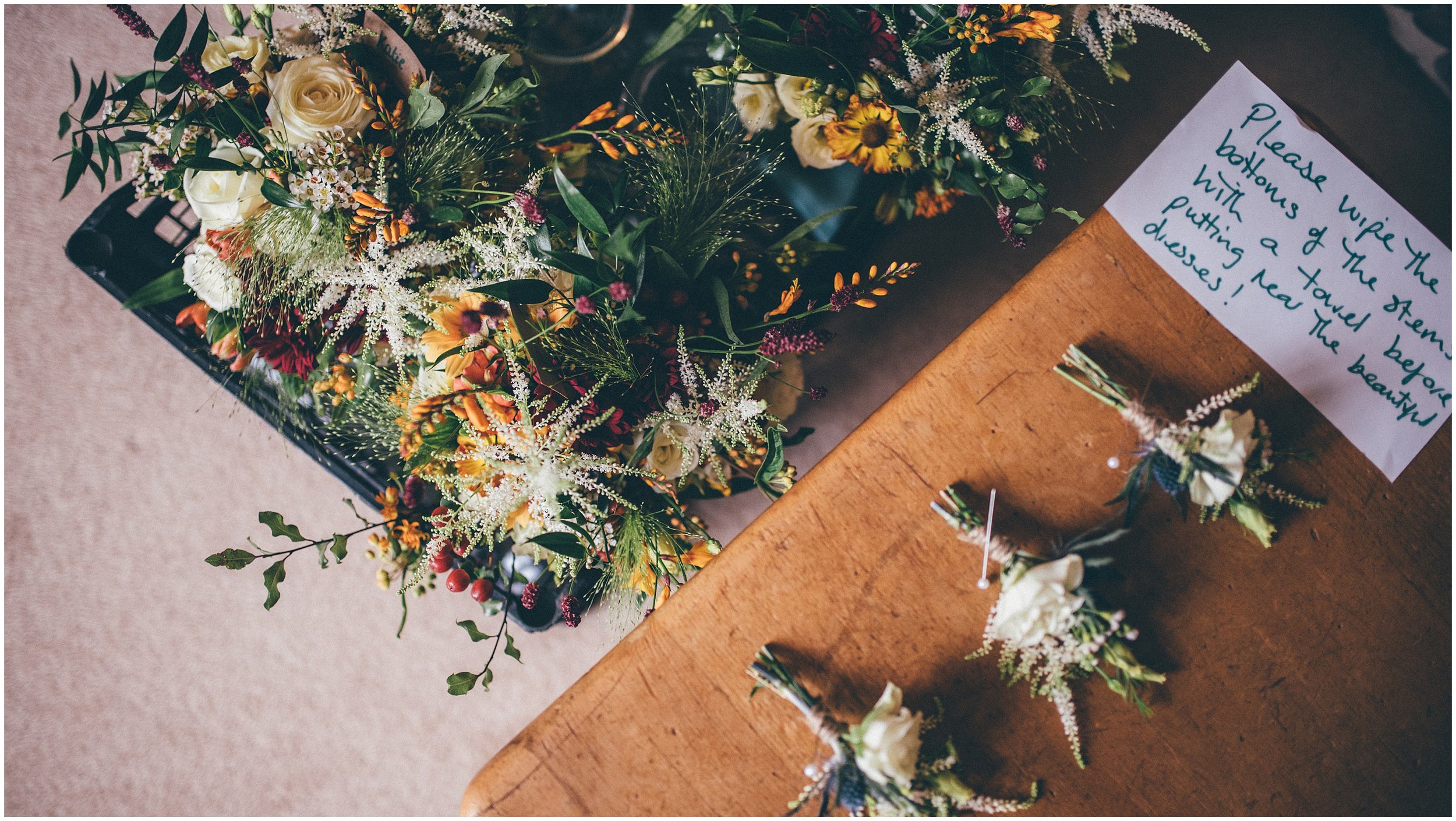 Buttonholes and Brides wedding bouquet by My Patchwork Flowers in Cheshire