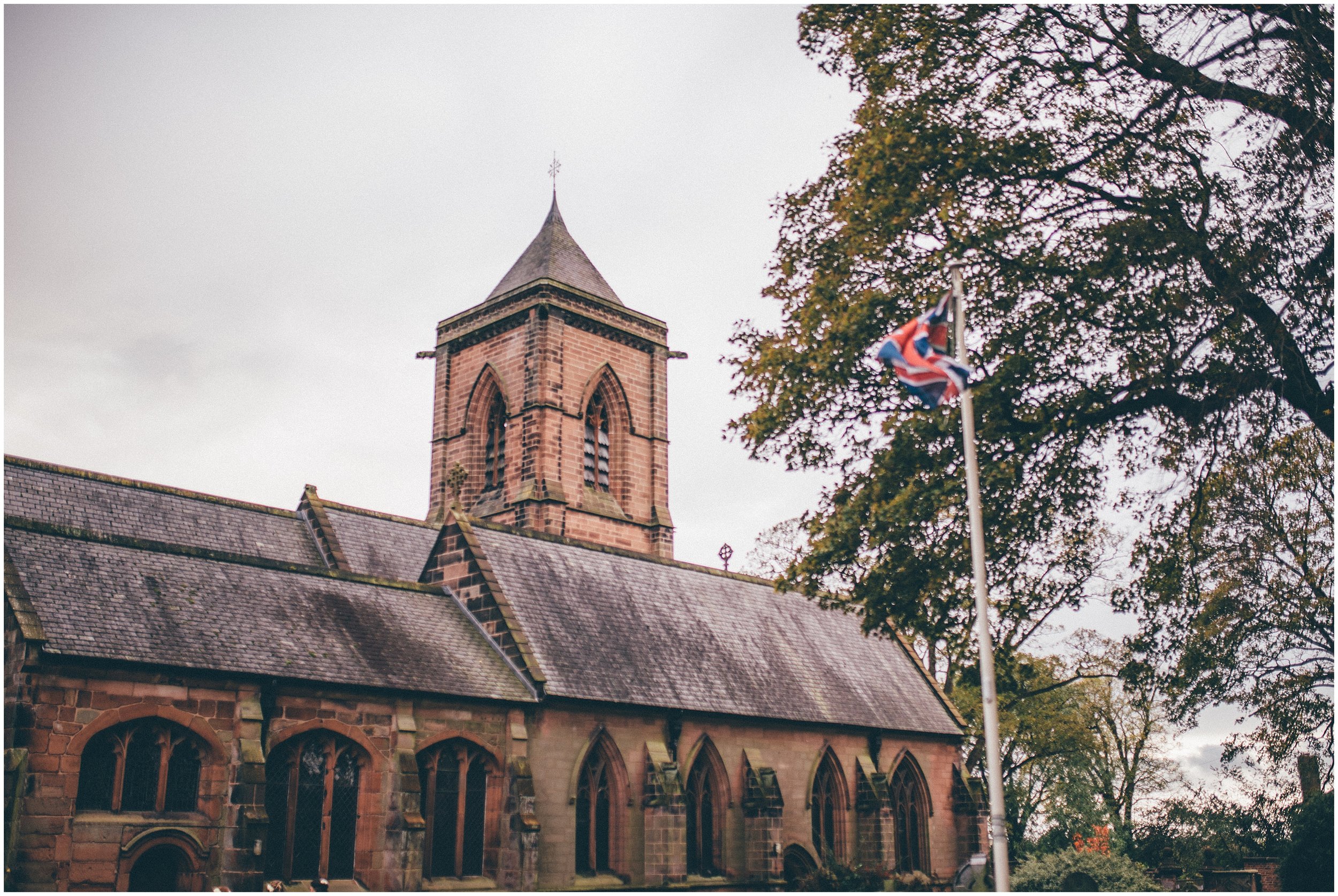 Church at Cheshire wedding