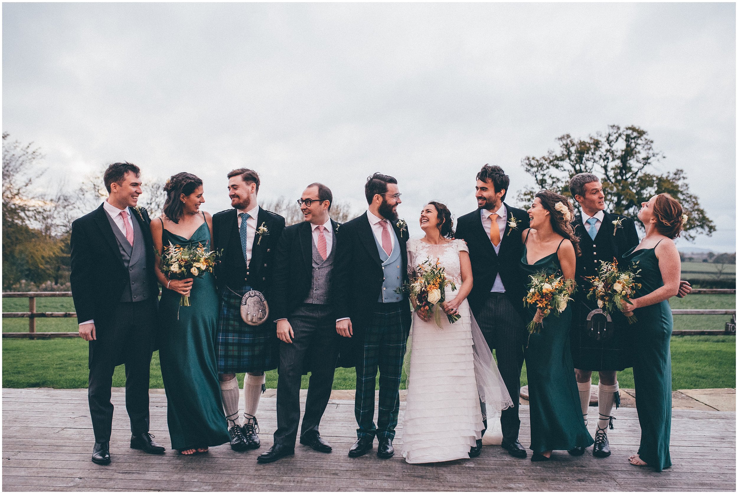 Bridesmaids and Groomsmen at Grange Barn