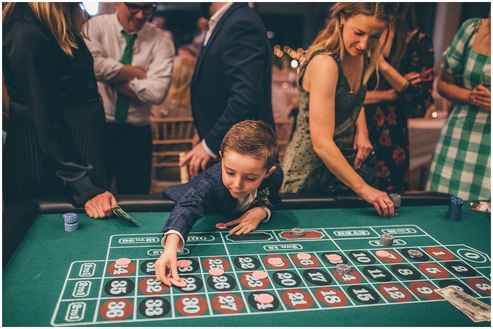 Roulette Table at Tyn Dwr Hall wedding