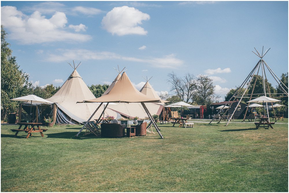 Tipis at Skipbridge Country Wedding venue in Yorkshire
