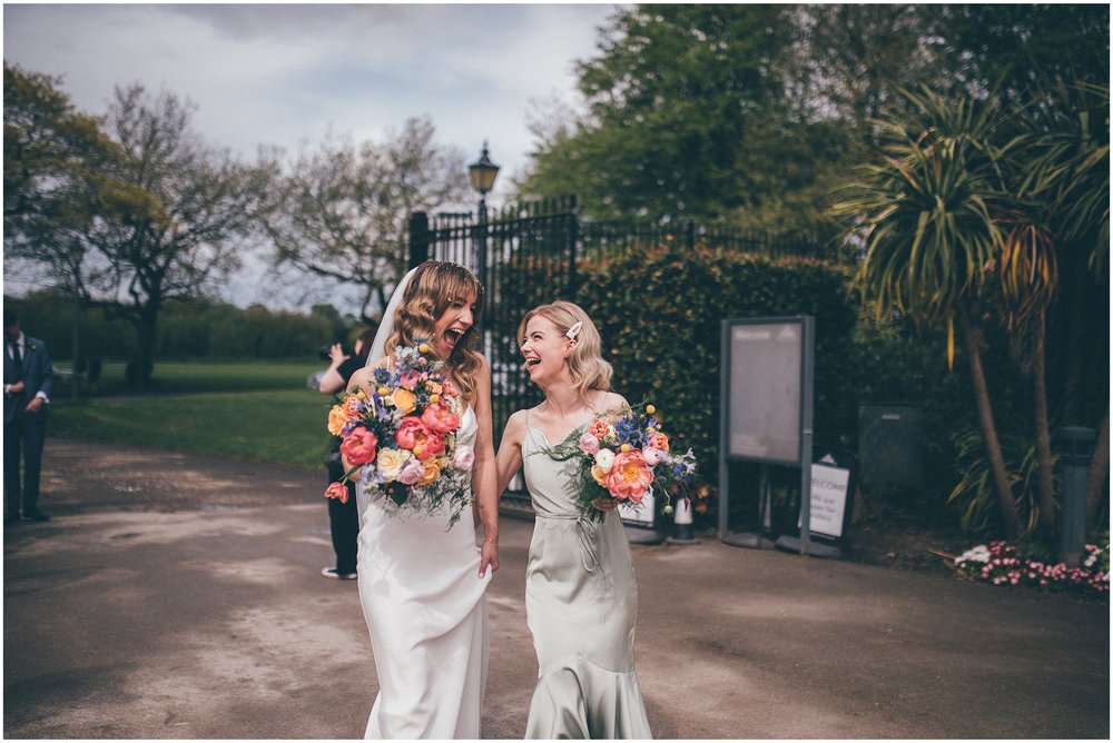 Spring wedding at Sefton Palm House in Liverpool, with Cheshire and North West wedding photographer.