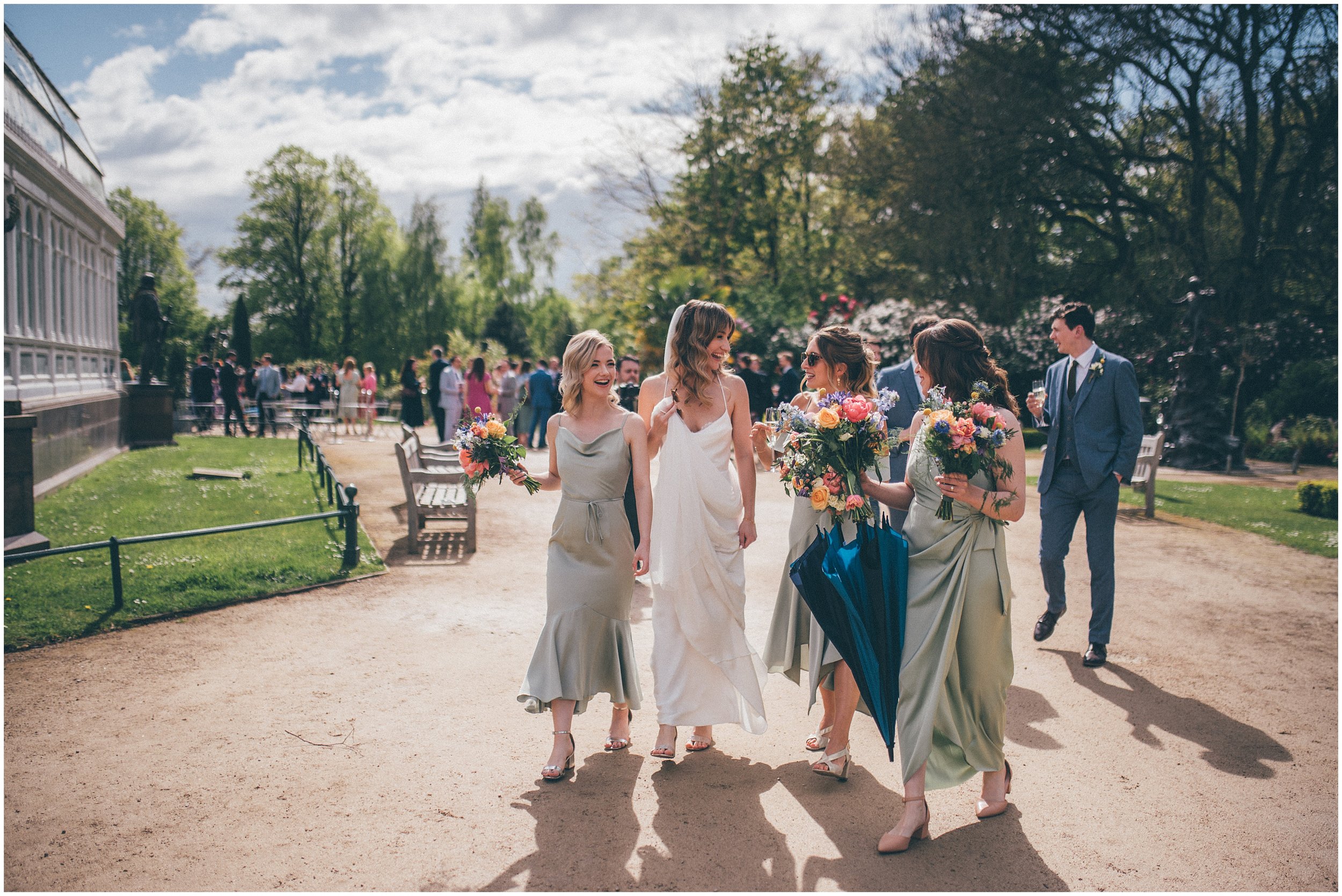 Spring wedding at Sefton Palm House in Liverpool, with Cheshire and North West wedding photographer.