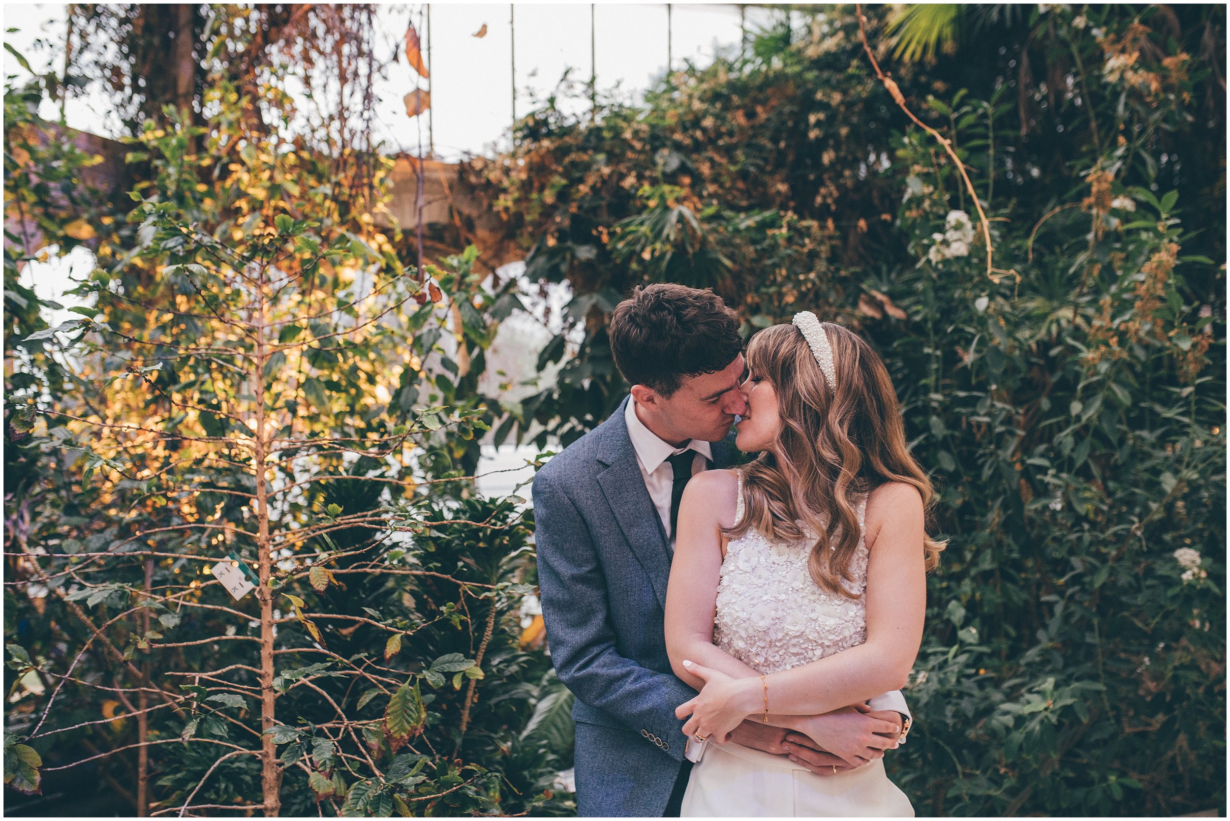 Cheshire, Liverpool and Manchester wedding photographer at Sefton Palm House summer wedding in Liverpool.