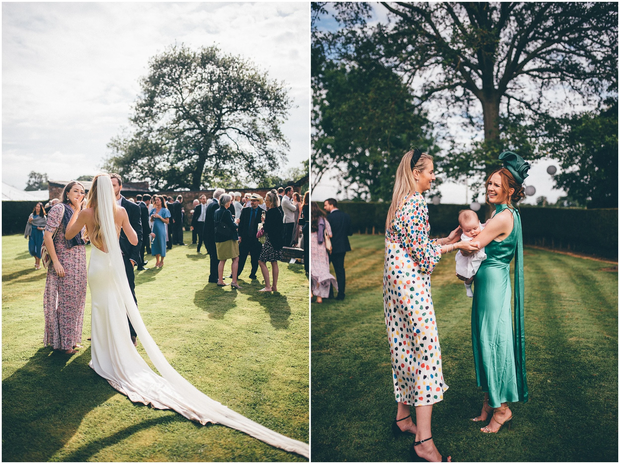 Chester garden wedding reception, photograph taken by Cheshire Wedding Photographer, Helen Jane Smiddy Photography