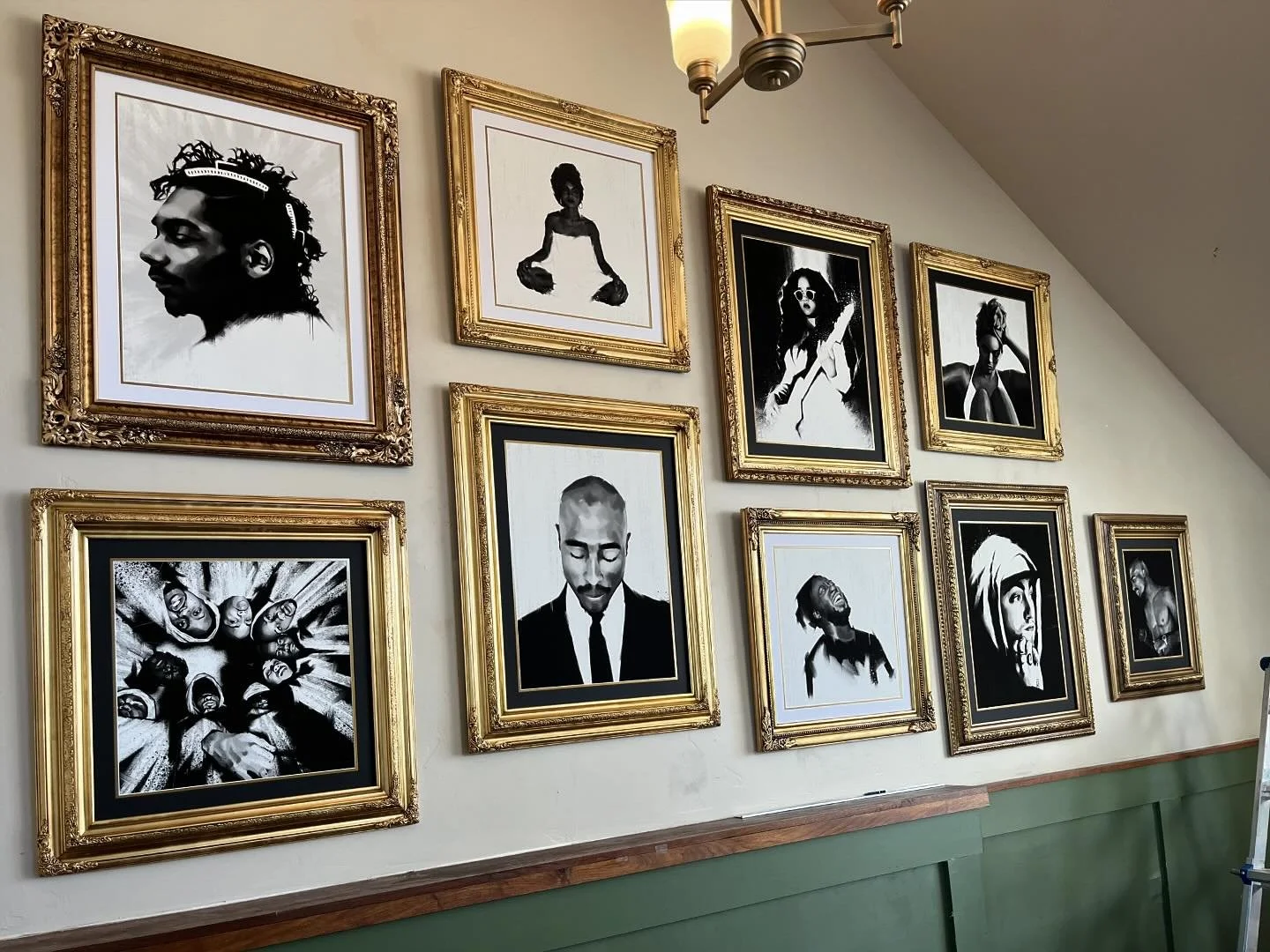 installation in progress at @preachersdaughterbar
.
.
.
.
👉 prints by @candelafineart 
👉 custom frames by @laredoframefactory
🟢 all pieces available
🟡 dm for online inquiries or inquire in-person at @preachersdaughterbar
.
.
.
.
🏷️ 1 of 1 FINAL 