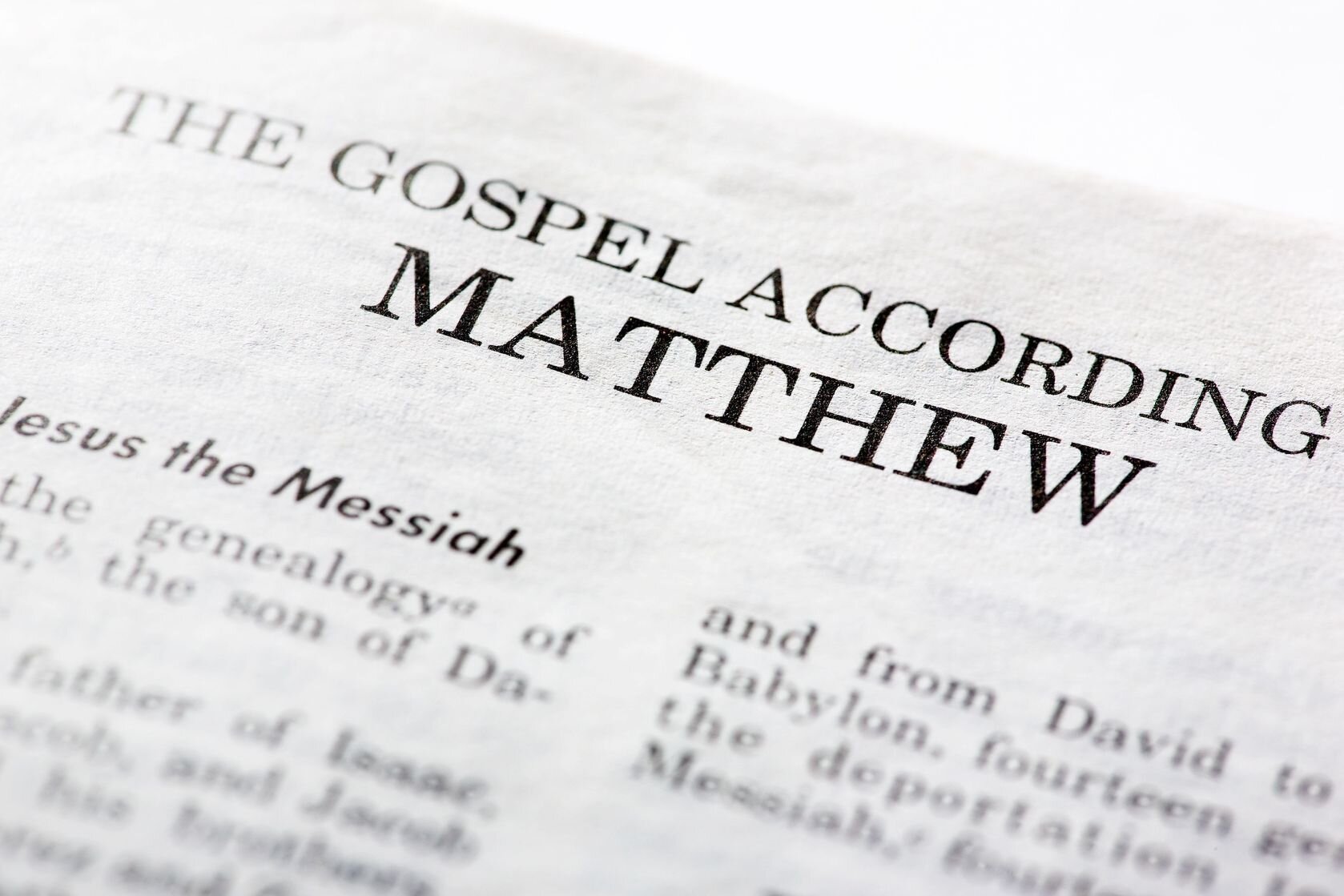 Journey Through Matthew Episode 1