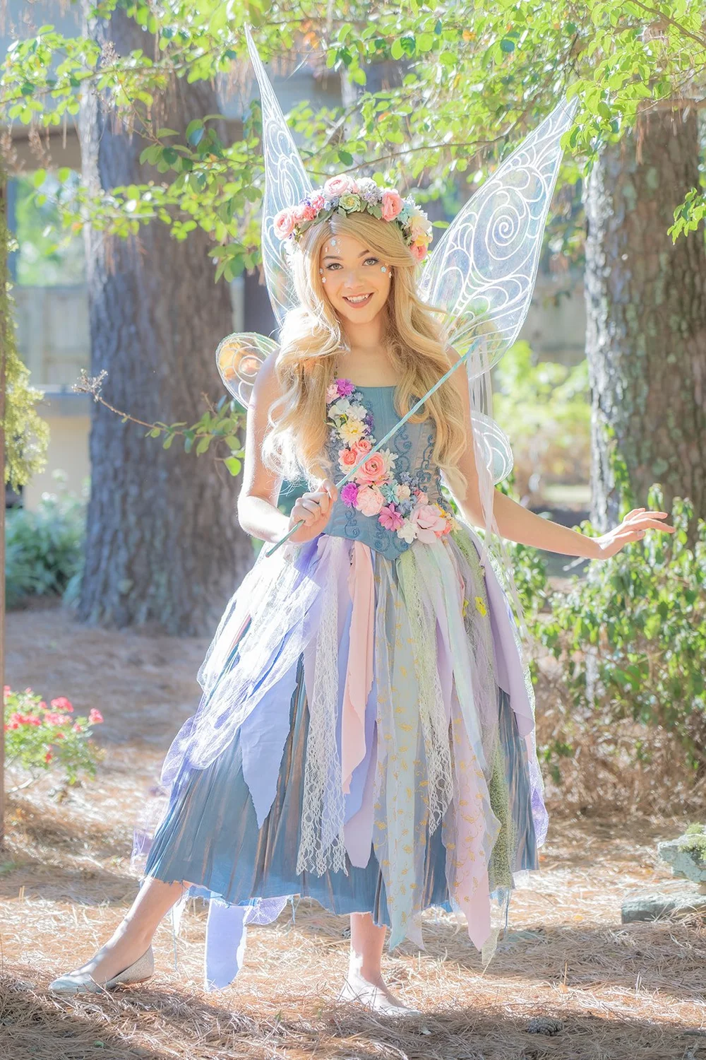 sachin and babi light blue dress Butterfly Fairy Dress and Wand for Stuffed Animals