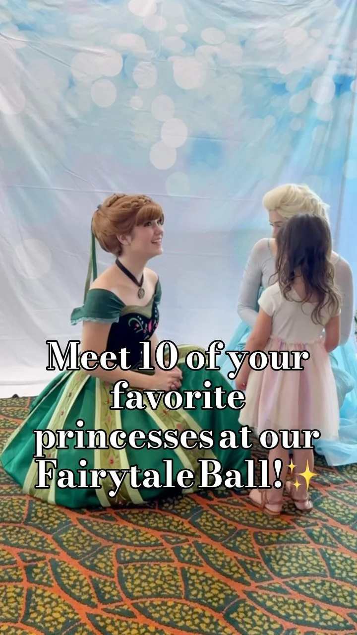 ⬇️Learn more!⬇️
Come spend time with TEN of your favorite princesses on September 21st at a magical Fairytale Ball hosted by Fancyful Parties, @characterconnectionco and @prettyprincesspartiesmn !
Join your favorite princesses in playing games, sin