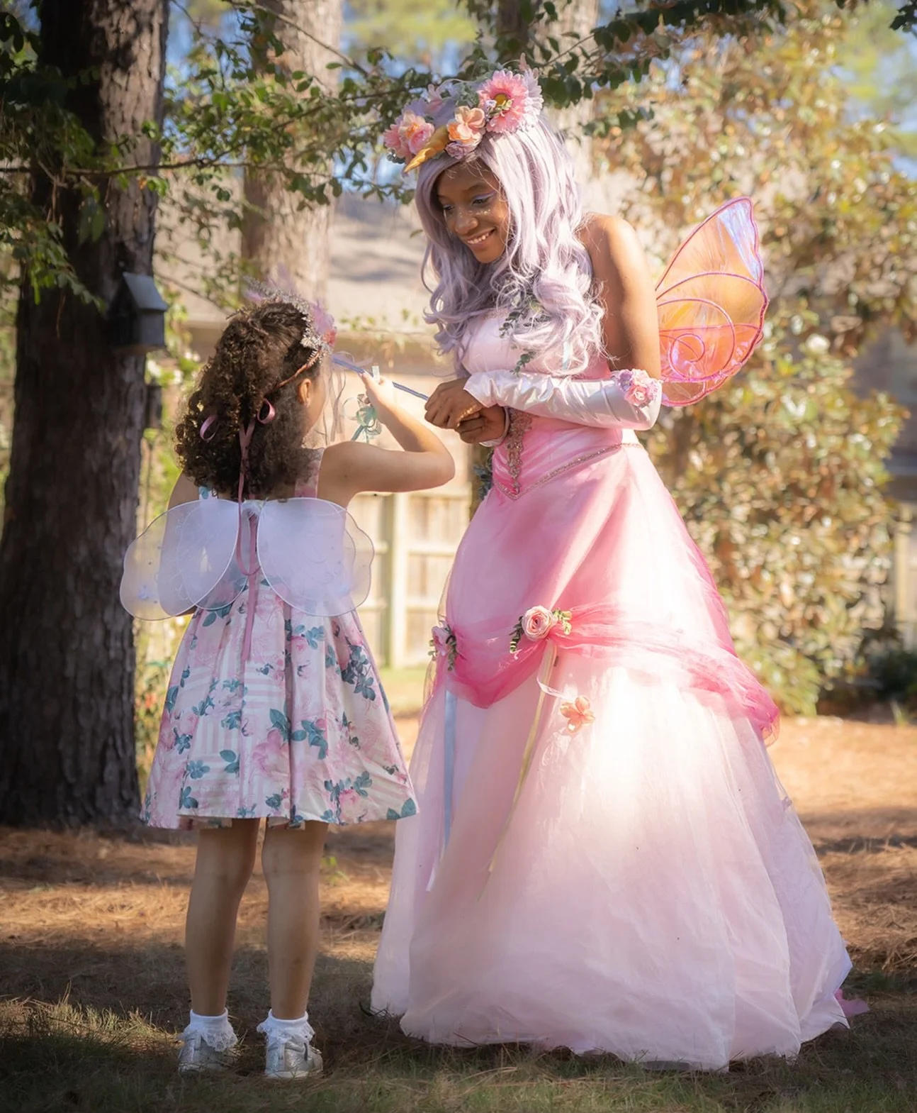 Fly away with our fairies this spring!🧚&zwj;♀️✨

Add a touch of whimsy and wonder to any celebration with Fancyful&rsquo;s Fairies! 

Ribbon Dancing 🎀
Magical Glitter Wishes✨
Flitterific Fairy Makeovers🧚&zwj;♀️
And much more!

Tap the link in our 