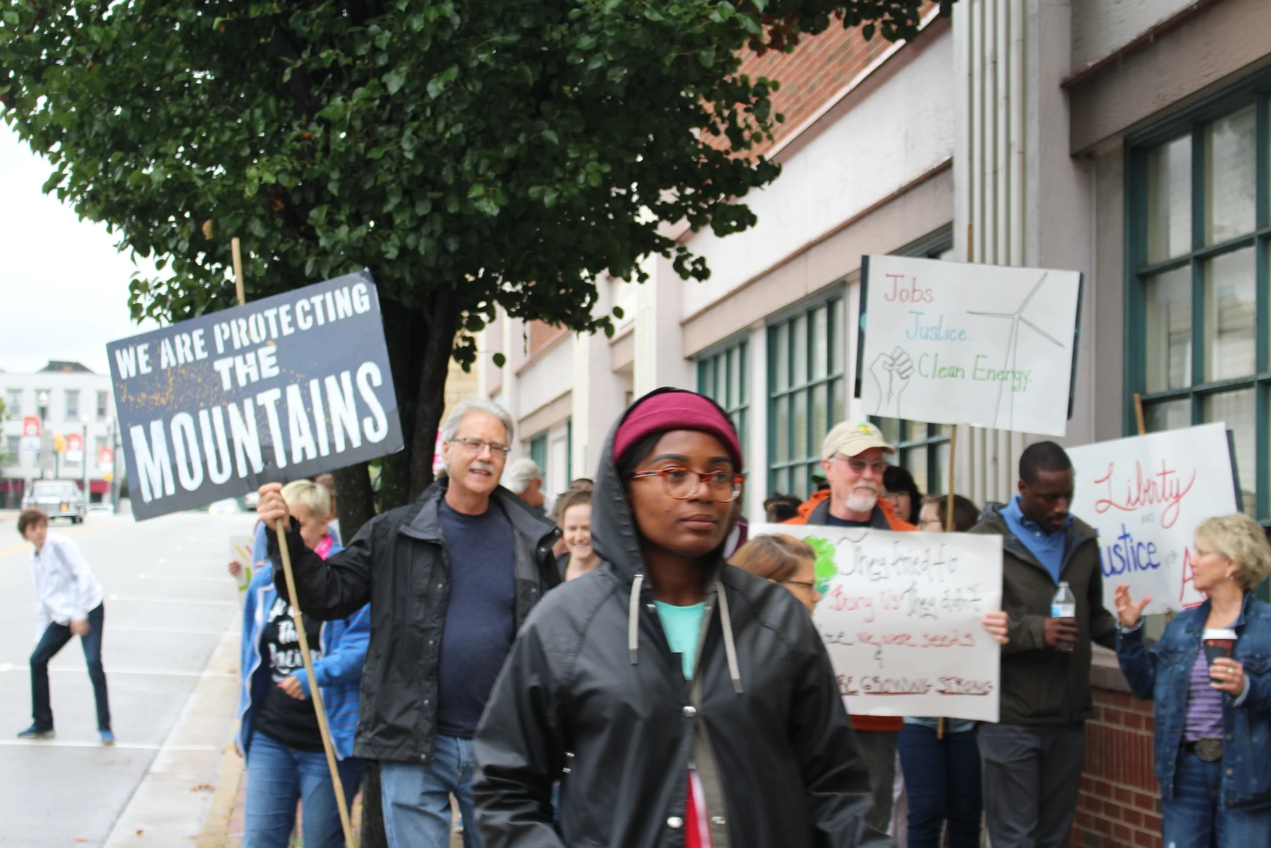 Photo of people at Washington, PA Peoples Climate, Jobs, and Justice March.