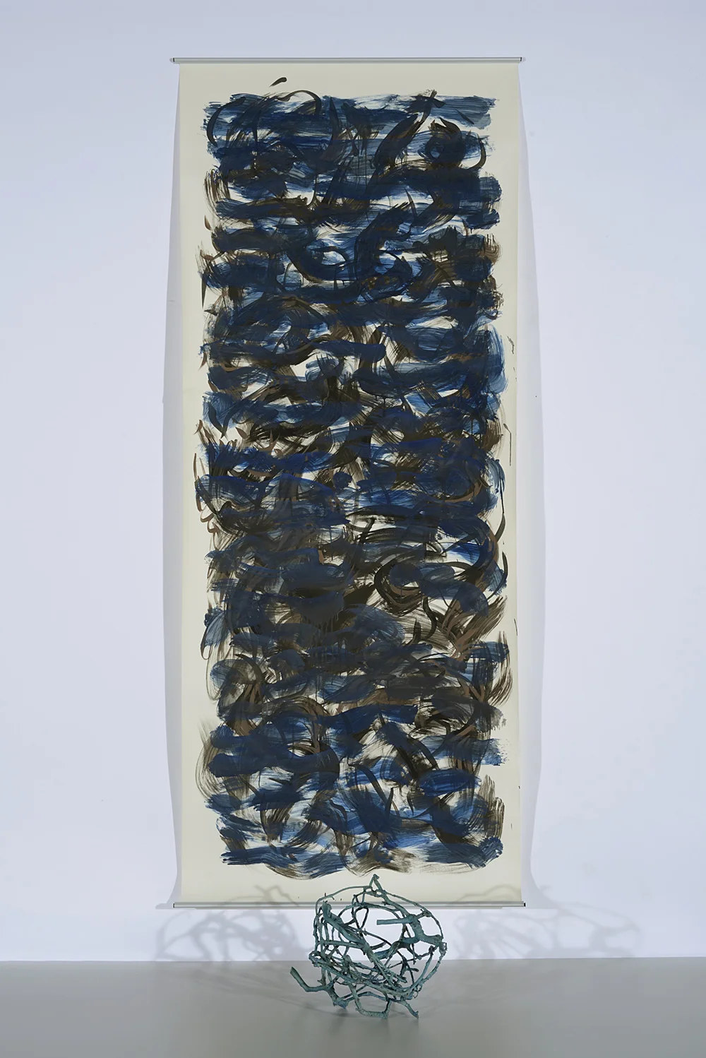 INDIGO PANEL AND BRONZE