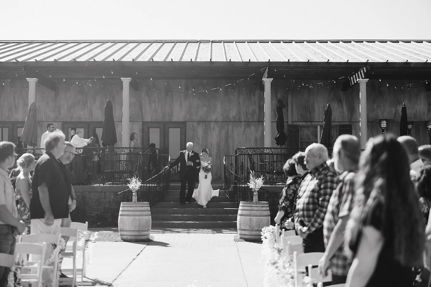Bella Terre italian ceremony aisle