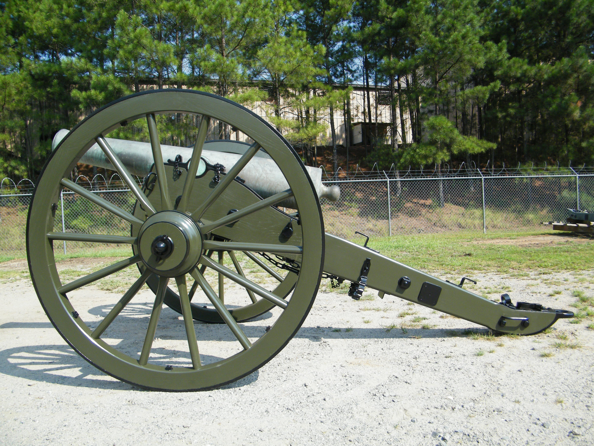 The twelve pound Napoleon cannon was operated by the Ohio battery that were positioned in front of the cotton gin at the Battle of Franklin.