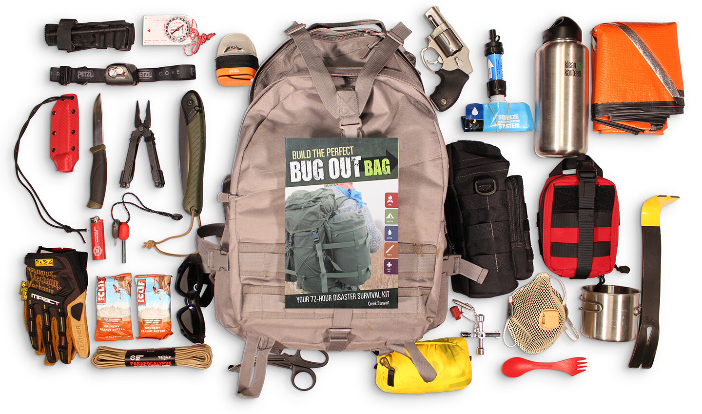Emergency Disaster Guide Bug Out Bag Kit Book Shelter Fire Water Survival 