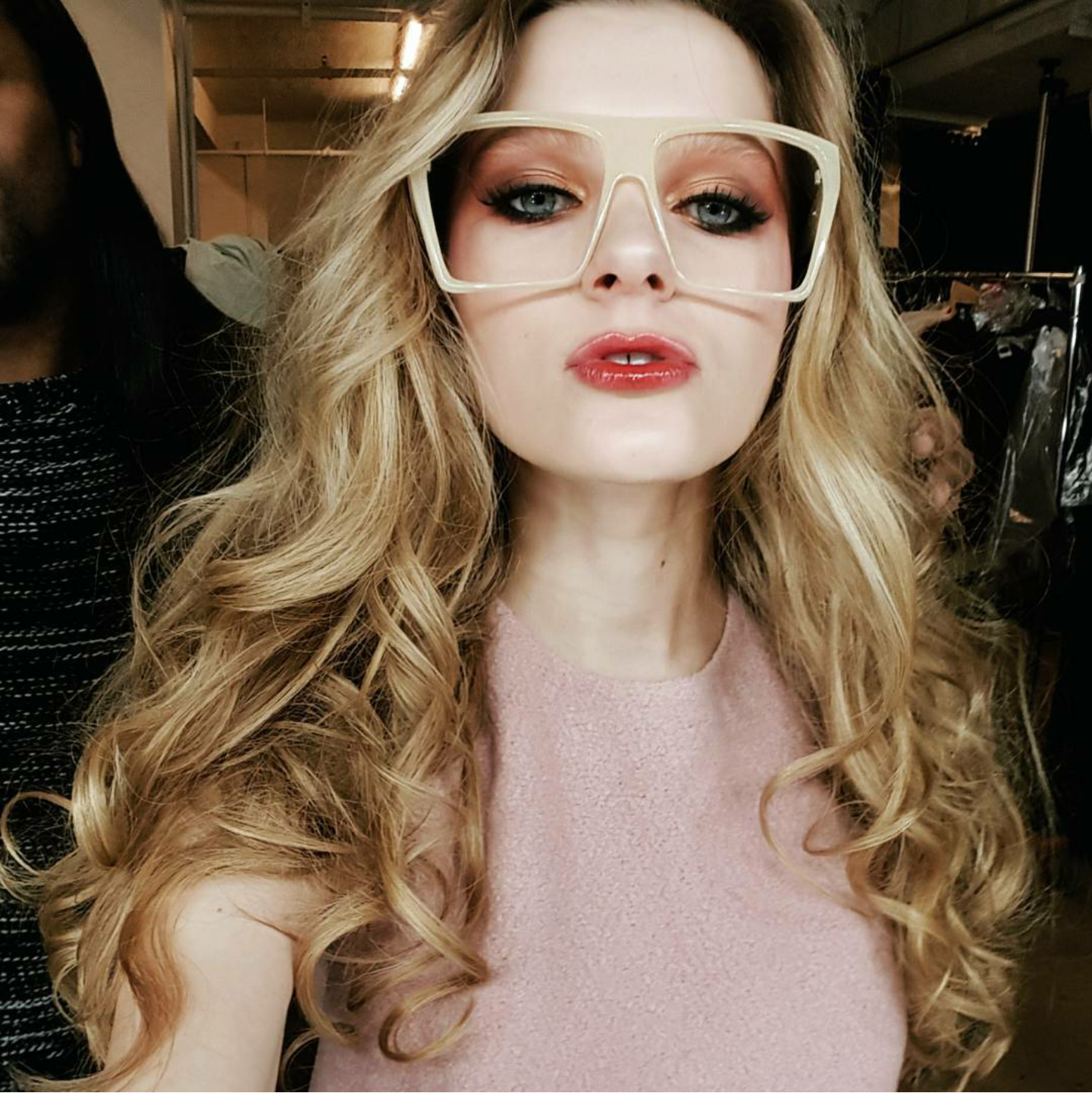 Glasses backstage at Gilt Studios