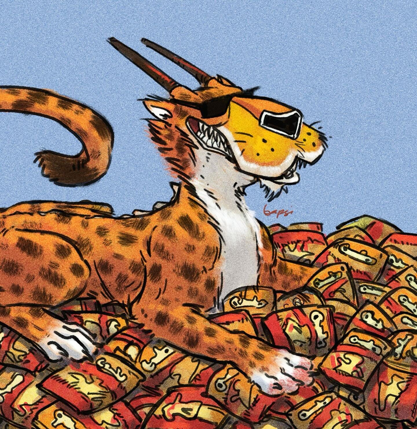 I just wanna say apropos of very little that I almost never ran the mile in high school. anyway if you want my cheeto dragon hoard illustration on something tangible, this is in my shop https://society6.com/art/hot-cheeto-dragons-hoard