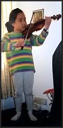 Grace's first violin portrait