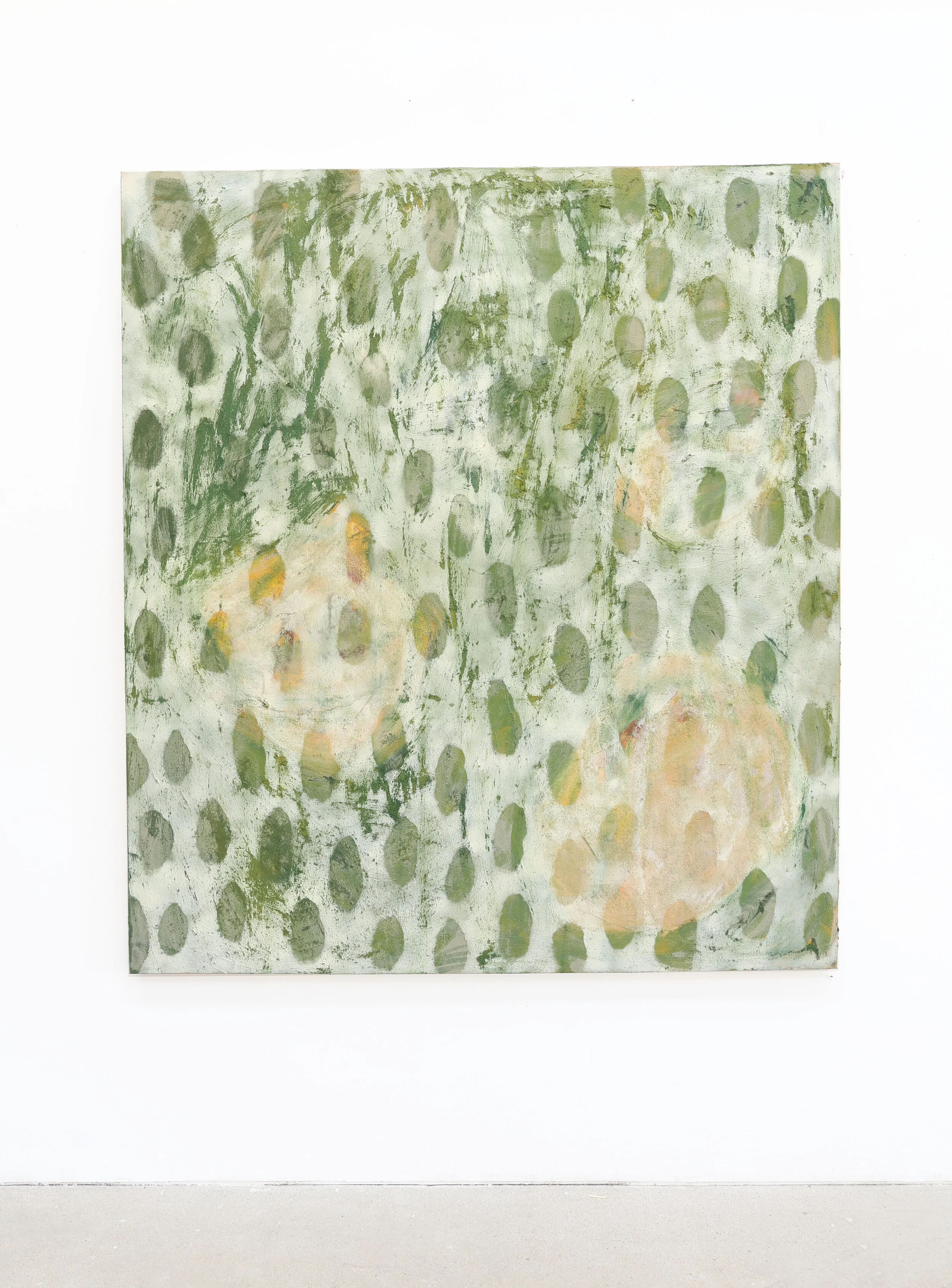  Existing with others | 160x180cm   Oil, sediment &amp; spray paint on canvas    Contact for price  