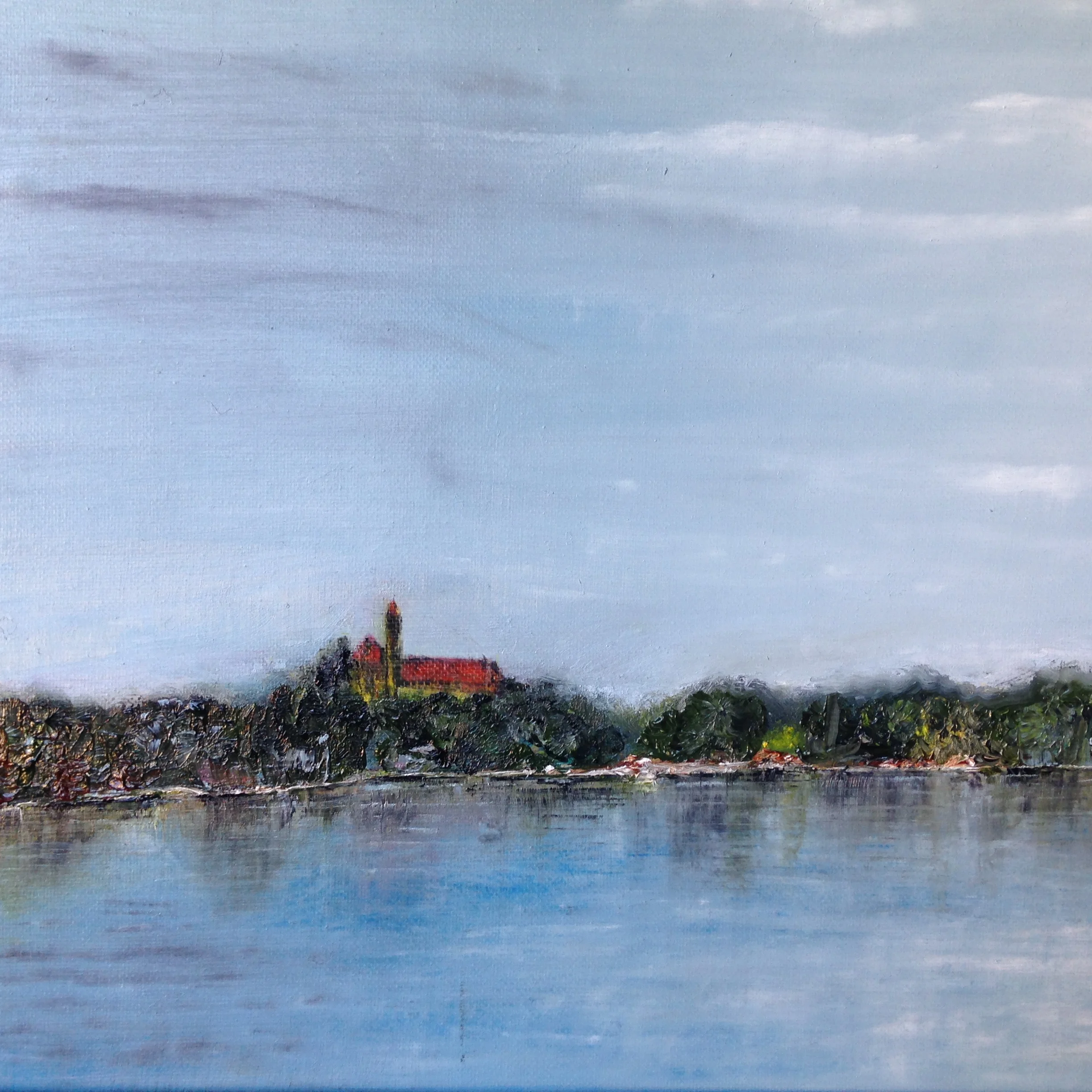 Waterfront- oil on canvas  11"x14"