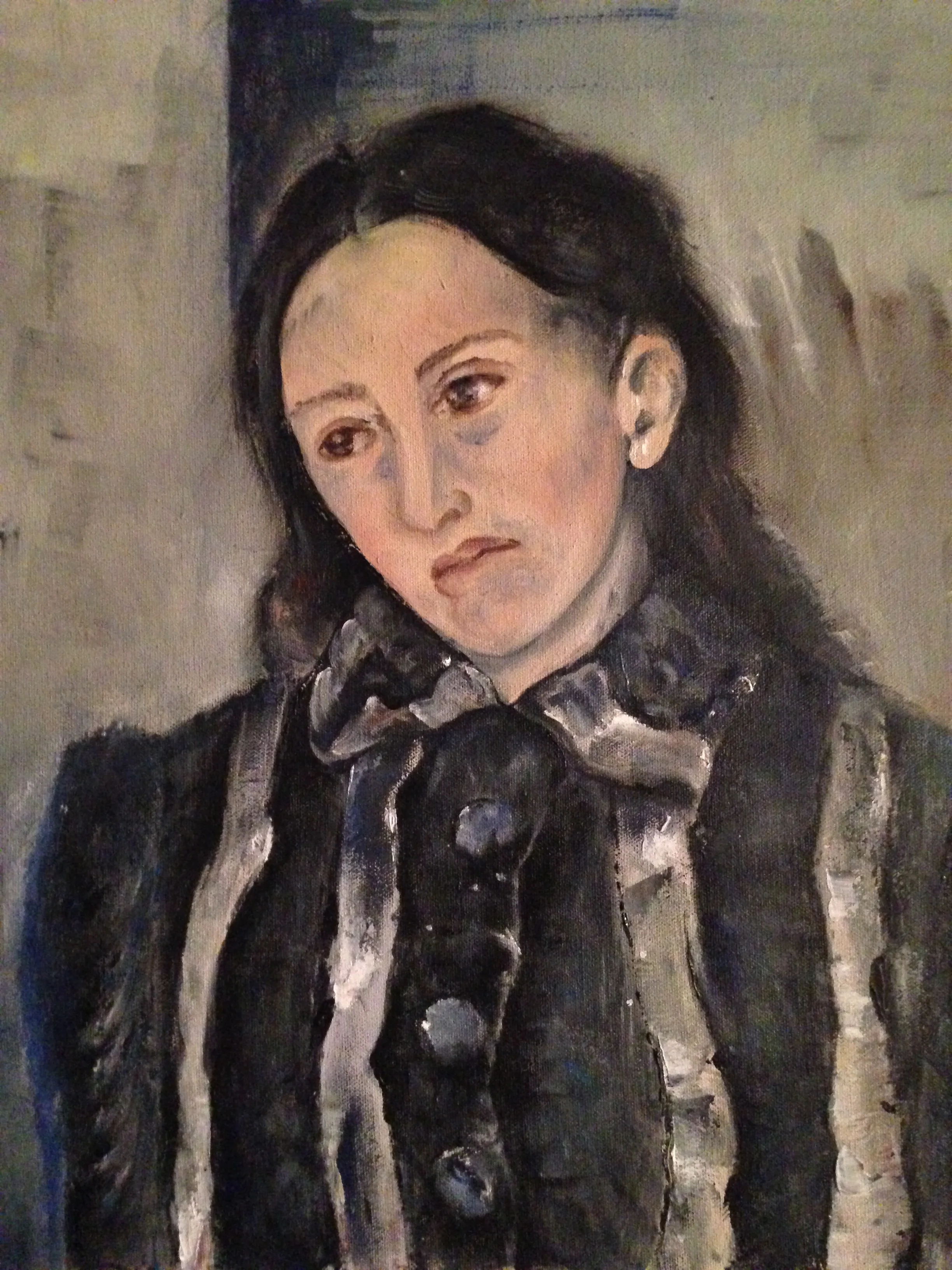 Portrait of a Woman- oil on canvas  20" x 20"