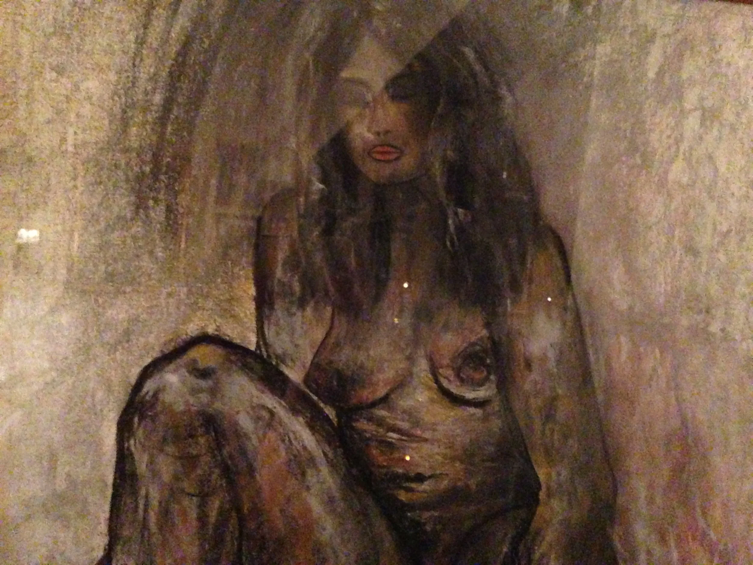 Sitting Woman- pastel and charcoal  18" x 24"