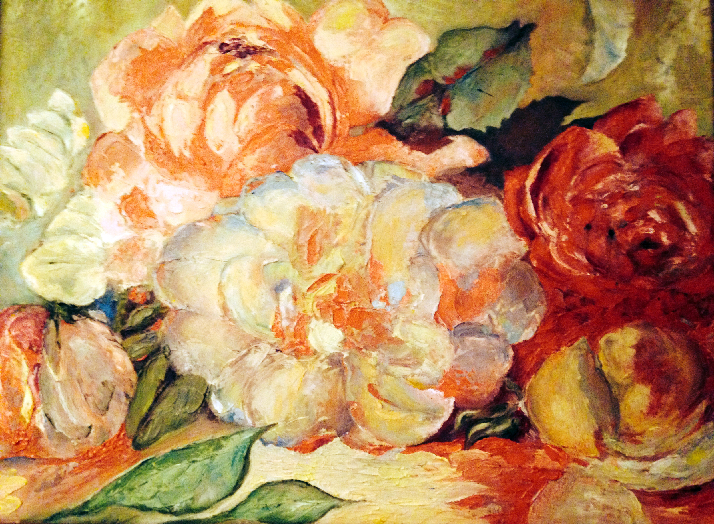 Roses- oil on canvas  12" x 16"