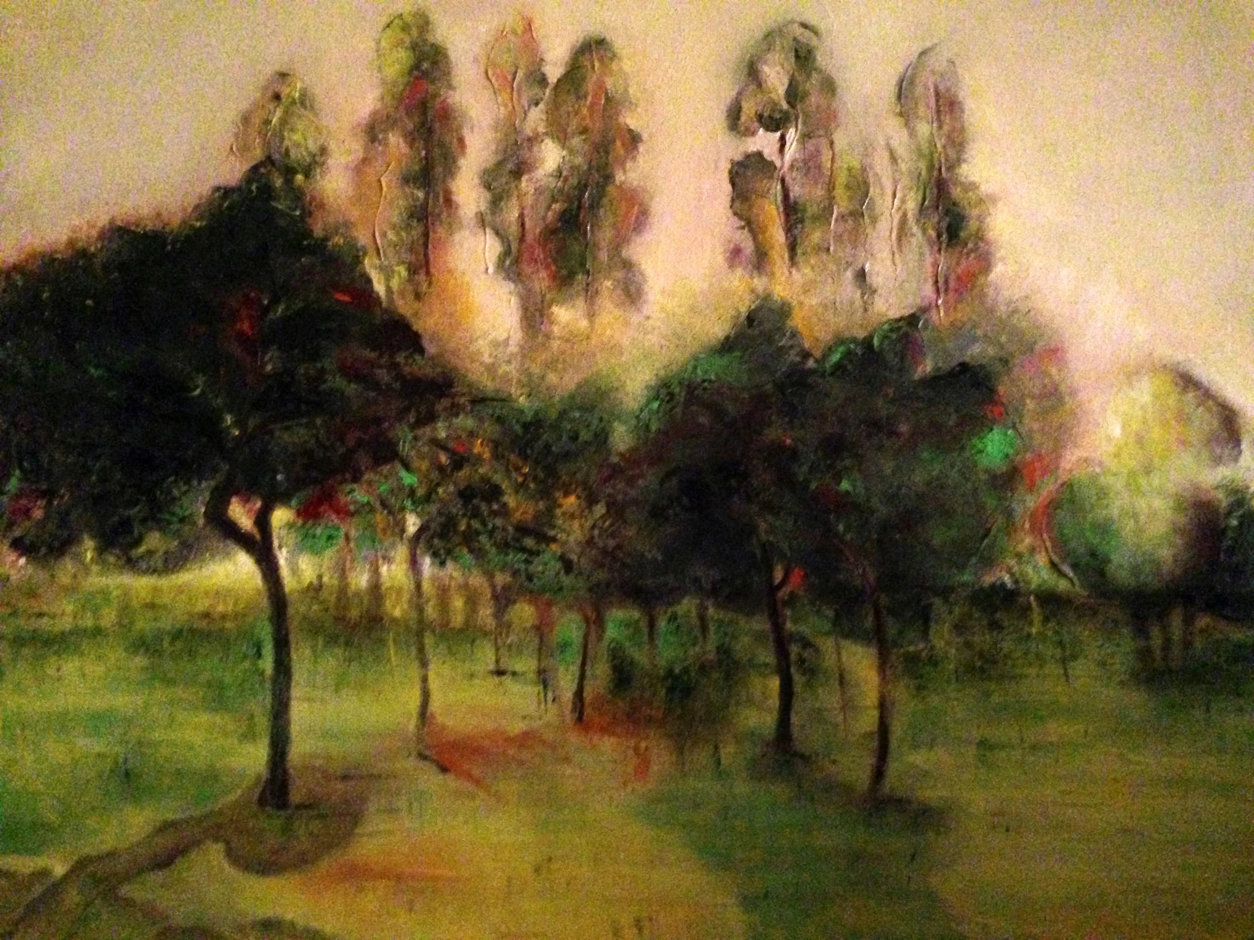 Trees- oil on canvas  16" x 20"