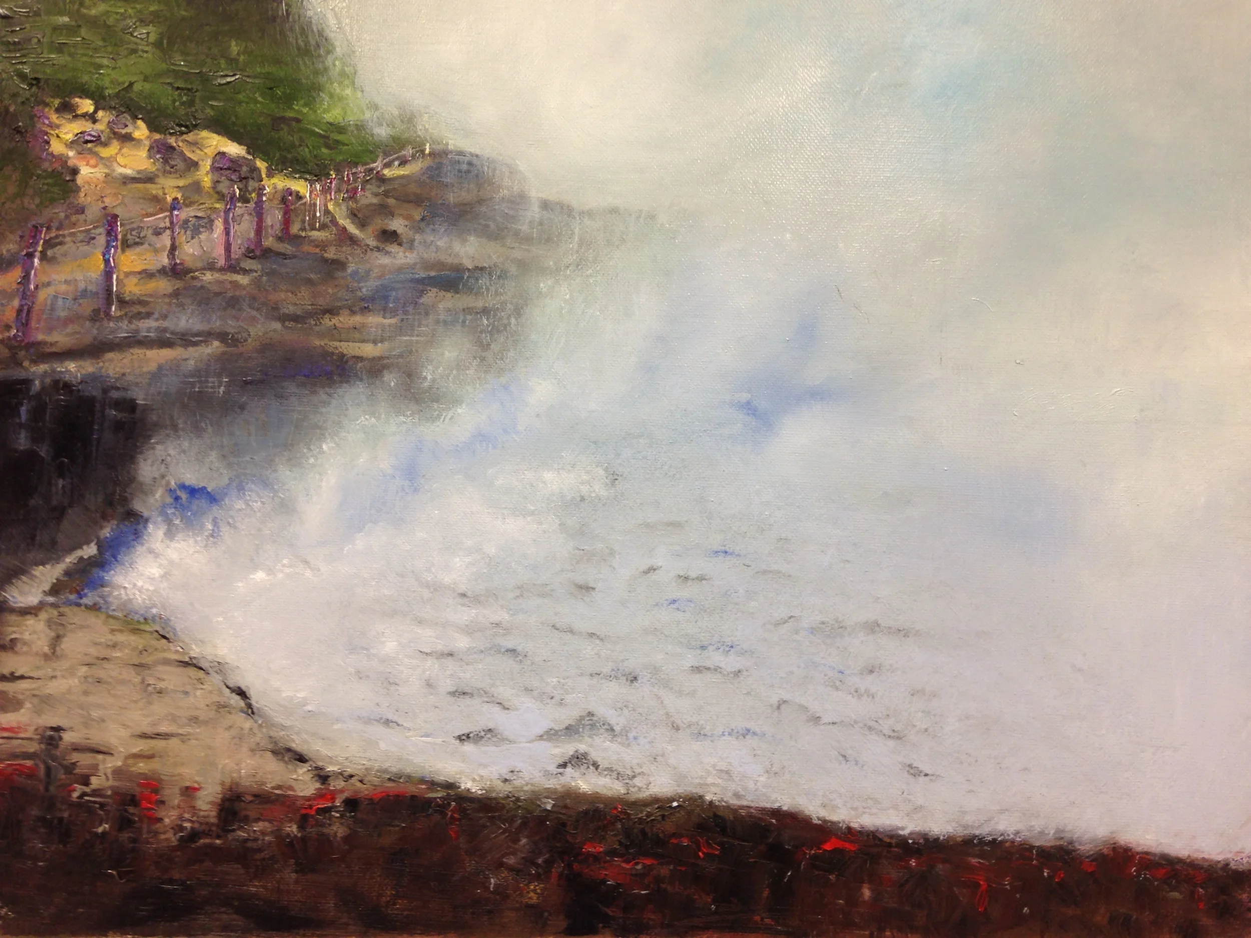 Dieng Plateau- oil on canvas  16" x 20"