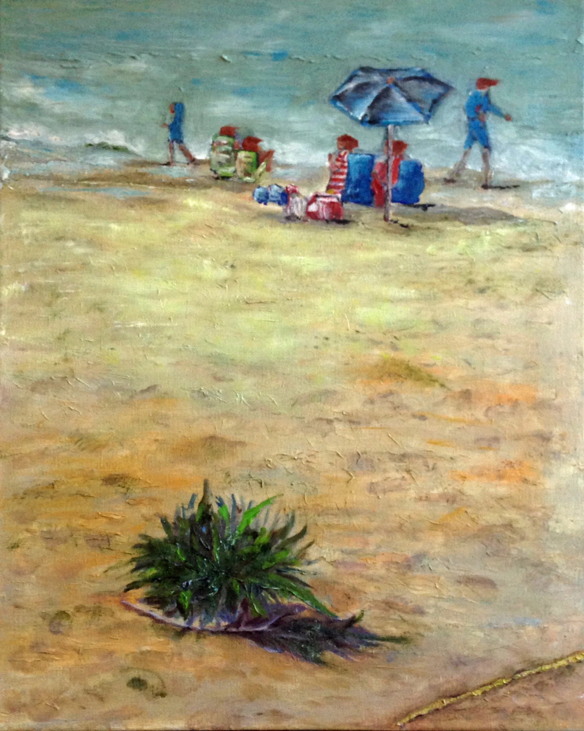 Hampton Beach- oil on canvas  16" x 20"