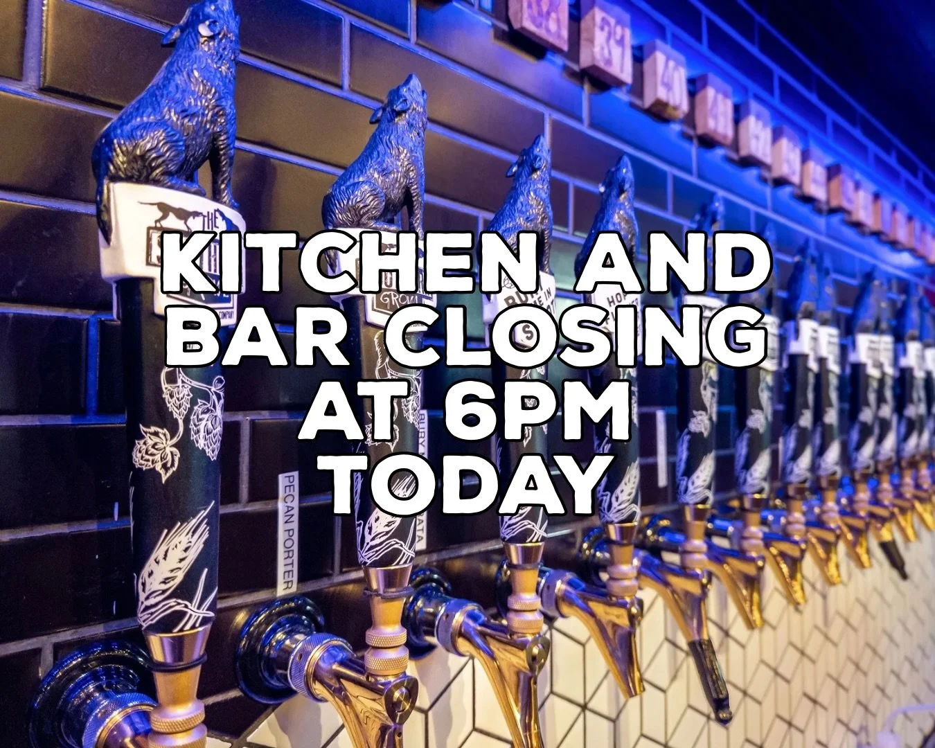 To keep everyone safe, we will be closing the kitchen and bar at 6pm today, Saturday Jan 24.
We will make an announcement about tomorrow as soon as we know what is happening.

We&rsquo;ve got Bluegrass Brunch on today until 2pm. Swing by and fuel up 