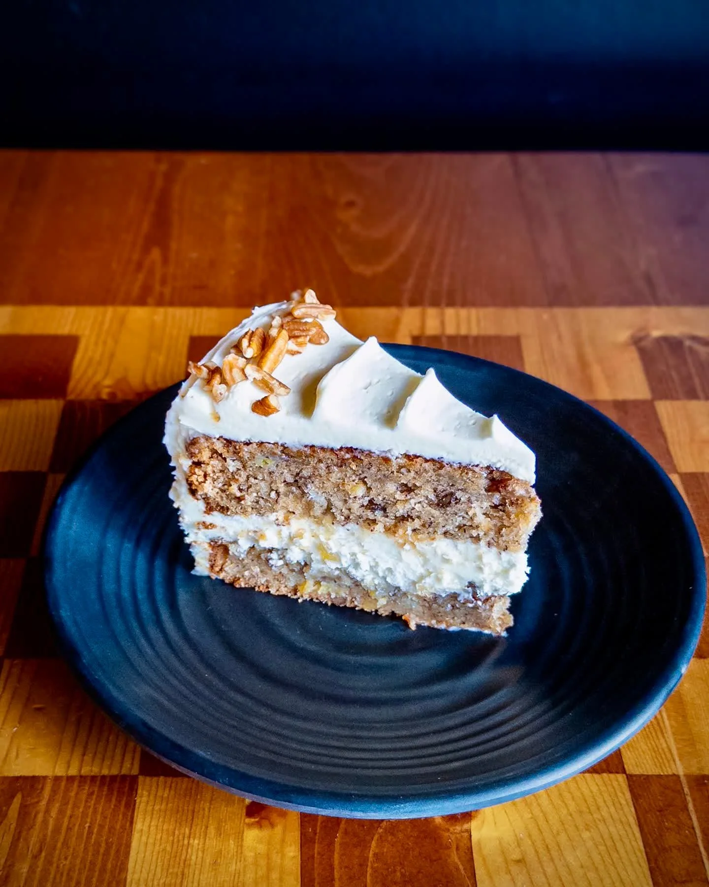 HUMMINGBIRD CAKE
moist banana, pineapple, and pecan cake with cream cheese frosting. 
Pair with HOP FLOWER SUPER POWER, West Coast IPA available on draft and in 16oz cans to-go. 

Hummingbird Cake available now through end of May during dinner. Full 